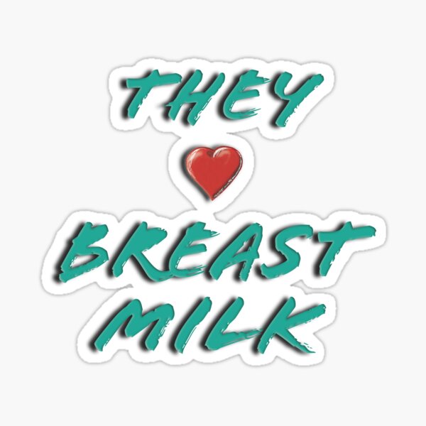 Item preview, They (Heart) Breast Milk designed and sold by WordyDreams.