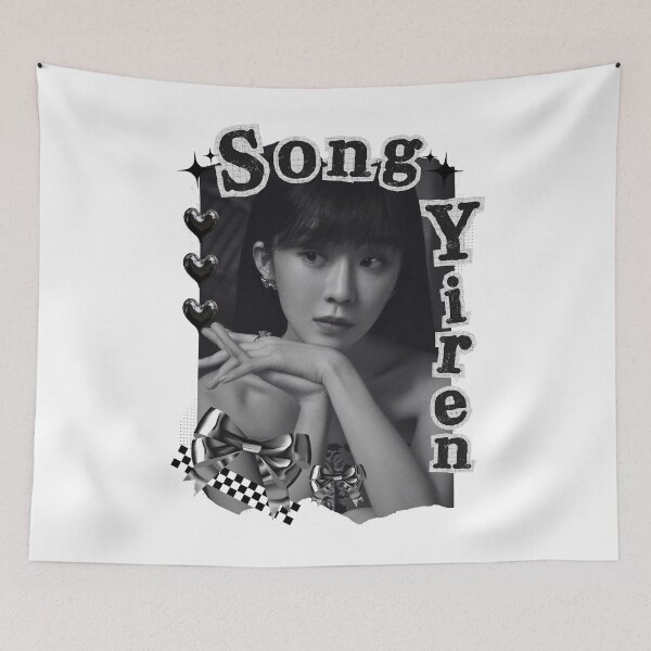 Item preview, Song Yiren Chinese Drama Actress Black and White Collage Design designed and sold by AJUNICE STUDIO.