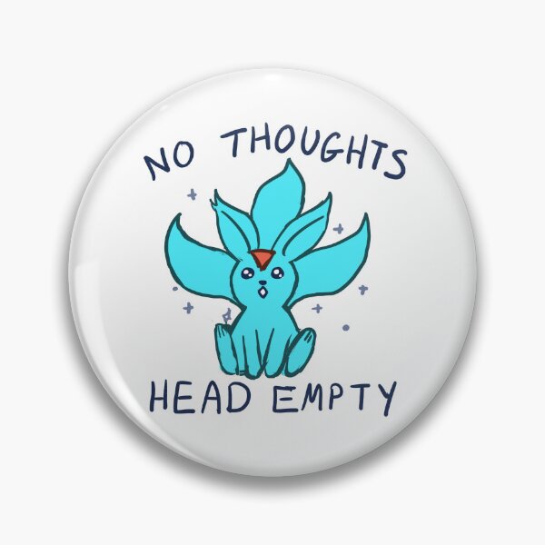 Item preview, no thoughts designed and sold by mewpercat.