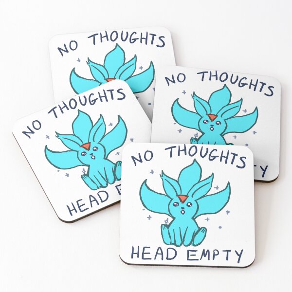 Item preview, no thoughts designed and sold by mewpercat.