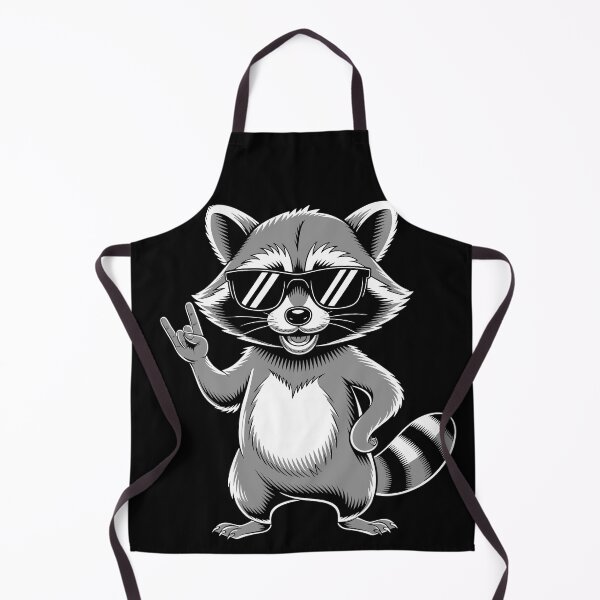Item preview, Retro Raccoon Rock Music Gift Men Kids Women designed and sold by beDiceDesigns.