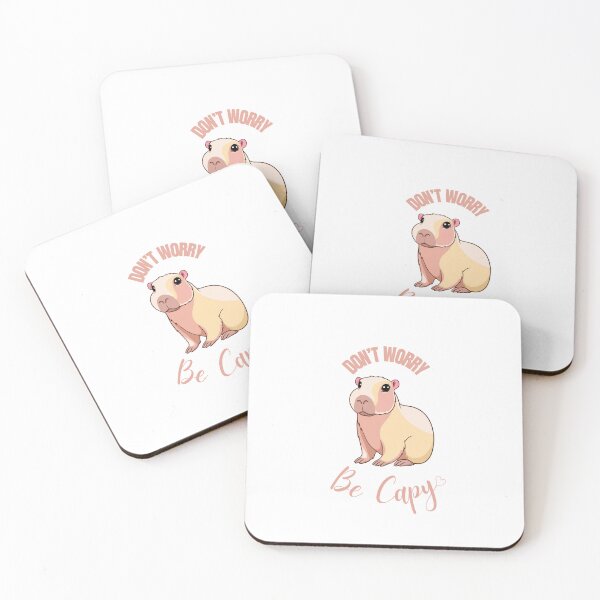 Item preview, Don't Worry Be Capy – Cute Realistic Capybara Art designed and sold by amandaline.