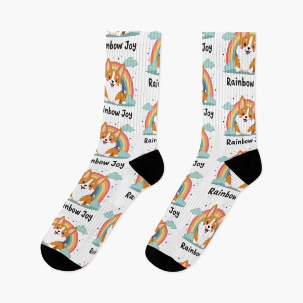 Item preview, Corgi Rainbow Joy – Vibrant Optimism & Endearing Cuteness designed and sold by zoughlal.