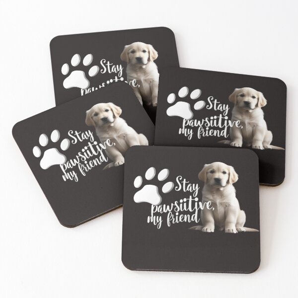 Item preview, STAY PAWSITIVE, MY FRIEND - Trendy & Comfortable T-Shirt for Animal Lovers designed and sold by Mikel-empire.