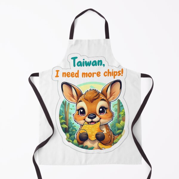 Item preview, Cute Formosan Sika Deer (梅花鹿) Eating Chips designed and sold by QueerKante.