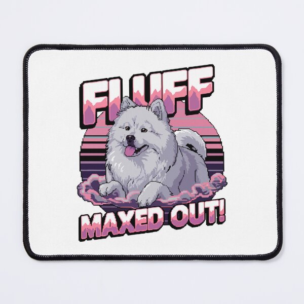 Item preview, Fluffy Samoyed Dog – Fluff Maxed Out! Pixel Art designed and sold by NaturePixel.