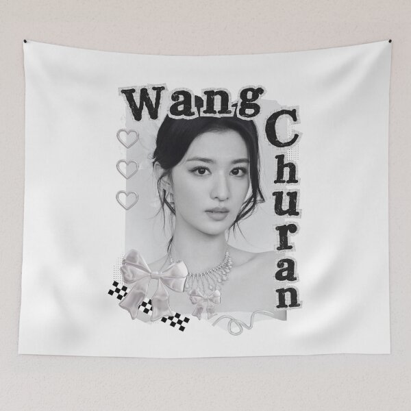 Item preview, Wang Chu Ran Chinese Drama Actress Black and White Collage Design designed and sold by AJUNICE STUDIO.