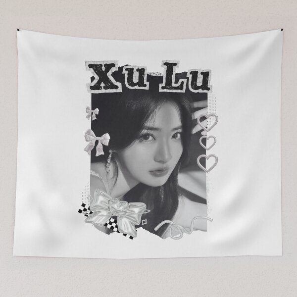 Item preview, Xu Lu Chinese Drama Actress Black and White Collage Design designed and sold by AJUNICE STUDIO.