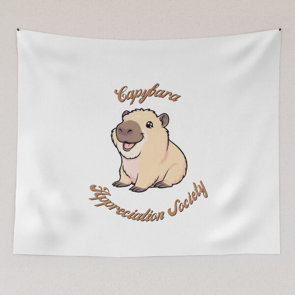 Item preview, Capybara Appreciation Society – Kawaii Capybara Cartoon designed and sold by amandaline.