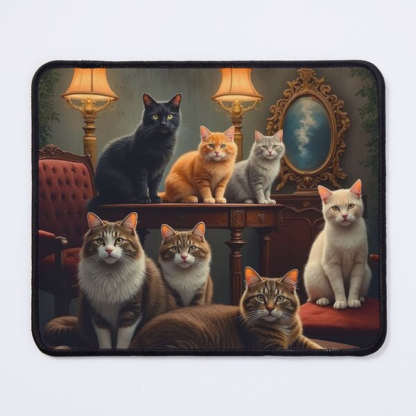 Item preview, Next Level Cats with Smoke and Mirrors designed and sold by HabitableMoons.