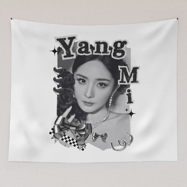 Item preview, Yang Mi Chinese Drama Actress Black and White Collage Design designed and sold by AJUNICE STUDIO.