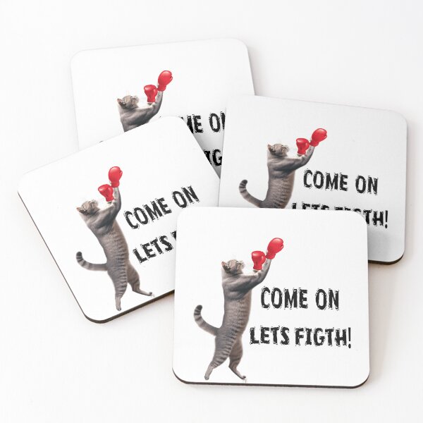 Item preview, Fierce Feline Fighter - Cat with Boxing Gloves Ready to Rumble designed and sold by LaModaLoKa01.