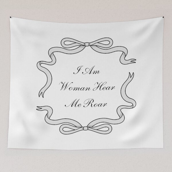 Item preview, I Am Woman Hear Me Roar Quote designed and sold by ChaosDesigns876.