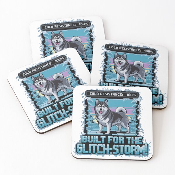 Item preview, Built for the Glitch-Storm – Cyber Alaskan Malamute designed and sold by NaturePixel.