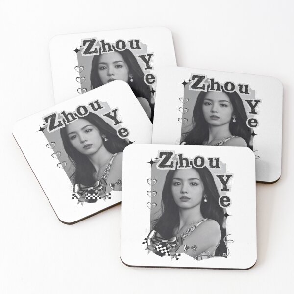 Item preview, Zhou Ye Chinese Drama Actress Black and White Collage Design designed and sold by AJUNICE STUDIO.