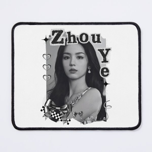 Item preview, Zhou Ye Chinese Drama Actress Black and White Collage Design designed and sold by AJUNICE STUDIO.