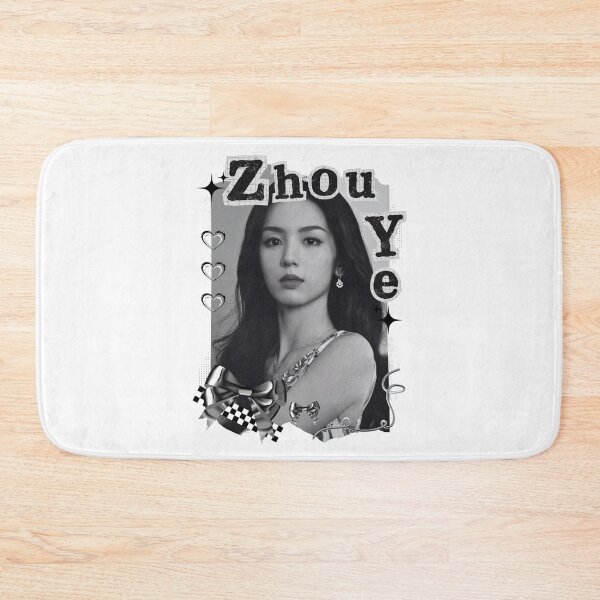 Item preview, Zhou Ye Chinese Drama Actress Black and White Collage Design designed and sold by AJUNICE STUDIO.
