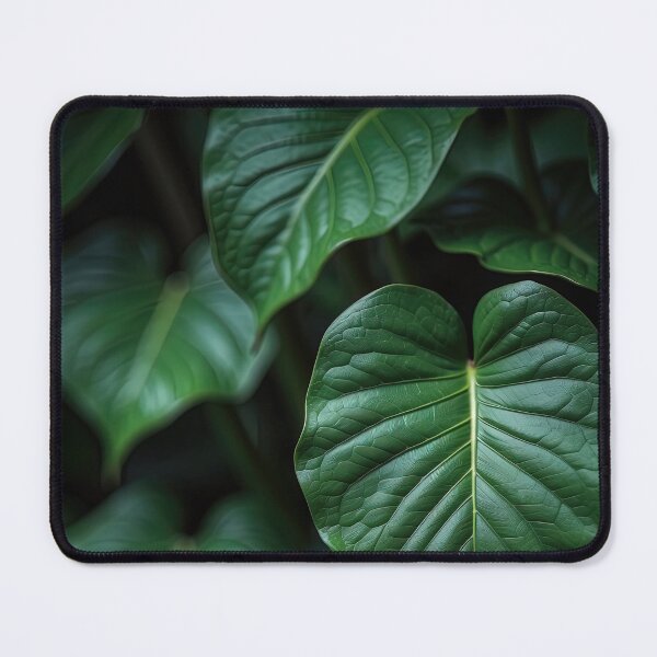 Item preview, "Shadowed Tropical Leaves - Dark Botanical Art" designed and sold by digoarpi.