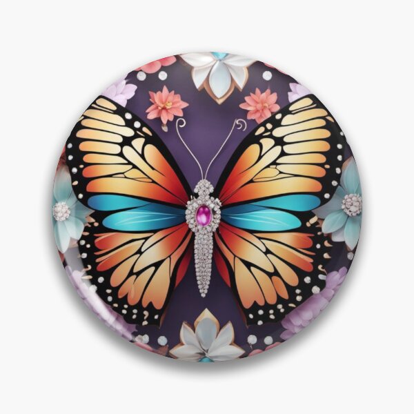 Item preview, Colorful Butterfly Surrounded by Flowers  designed and sold by Sam-DesignMart.