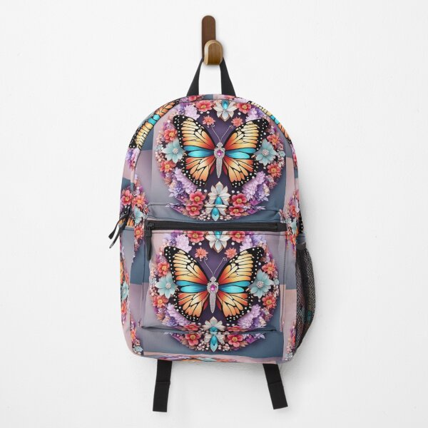 Item preview, Colorful Butterfly Surrounded by Flowers designed and sold by Sam-DesignMart.