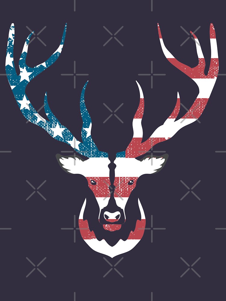 "Buck American Flag Deer" Classic T-Shirt by lifestyleswag | Redbubble