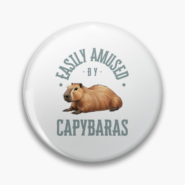 Item preview, Easily Amused by Capybaras – Realistic Capybara Art designed and sold by amandaline.