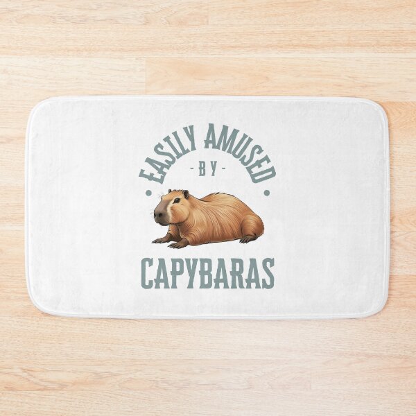Item preview, Easily Amused by Capybaras – Realistic Capybara Art designed and sold by amandaline.
