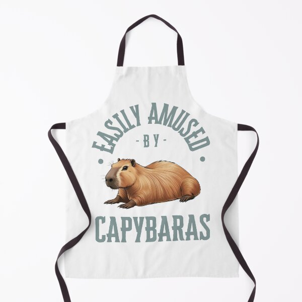 Item preview, Easily Amused by Capybaras – Realistic Capybara Art designed and sold by amandaline.