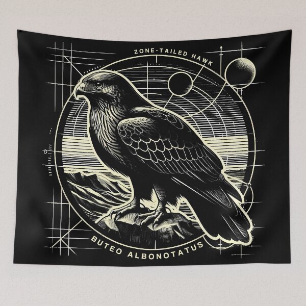 Item preview, Zone-tailed Hawk designed and sold by theAVIARY7.