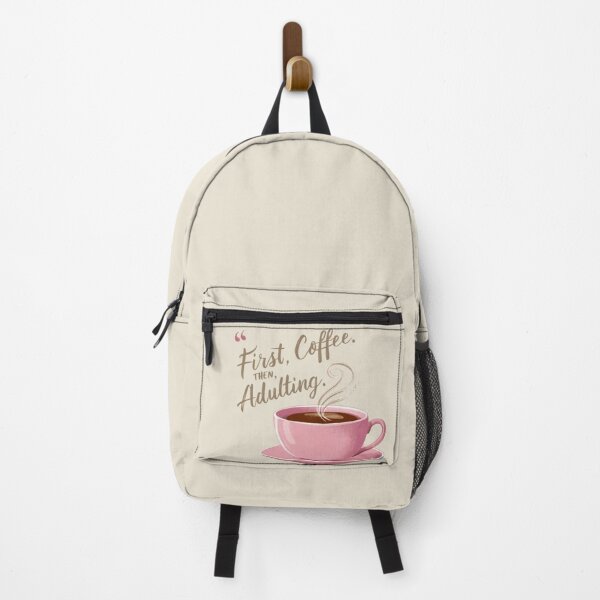 Item preview, First coffee, then Adulting designed and sold by Habet.
