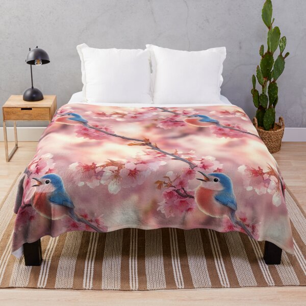 Item preview, Bluebirds and cherry blossom designed and sold by Lewis-mart.