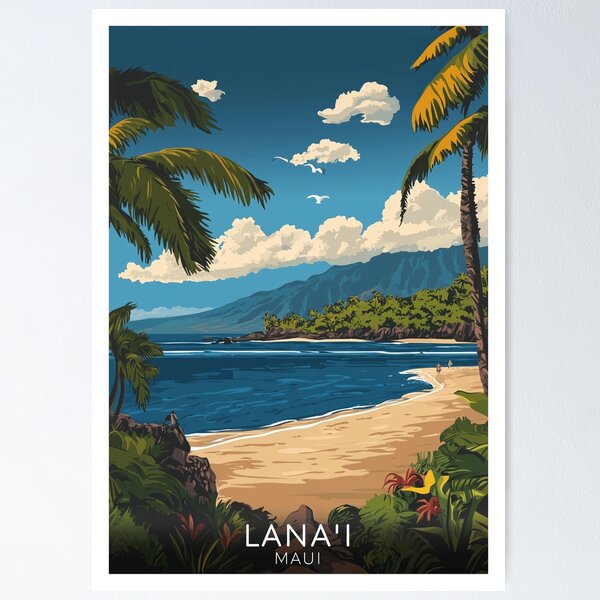 Item preview, Lana'i Maui, Hawaii designed and sold by MisfitPrintsUs.