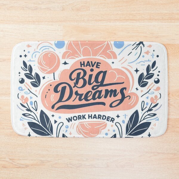 Item preview, Symbol of achievement with victory laurel and slogan: Have big dreams, work harder.  designed and sold by JaroDesign2023.