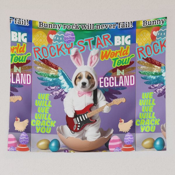 Item preview, ROCKY STAR on the Easter Tour - "Eggland Rock Fest" designed and sold by Atarac.