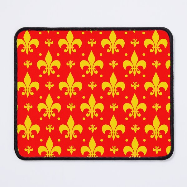 Item preview, Red Yellow Fleur-de-lis Pattern Design  designed and sold by PatternTitan.