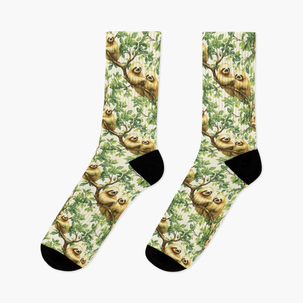 Item preview, Adorable Sloths Relaxing on Jungle Branches designed and sold by VoyteksDesigns.