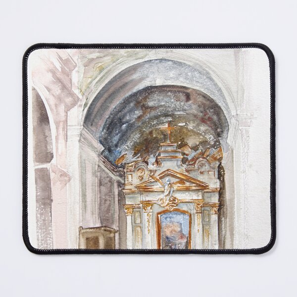 Item preview, Church altar watercolor designed and sold by Storymax-art.