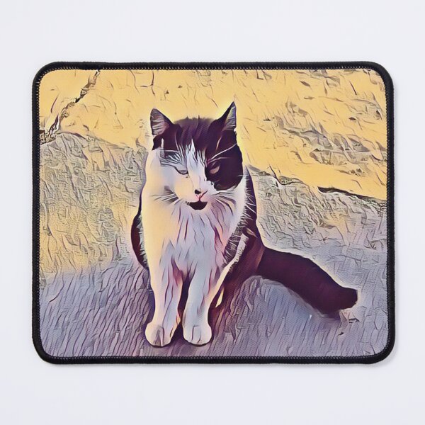 Item preview, Beautiful white and black cats. This image has been digitally enhanced with artistic effects. designed and sold by TAnnao.