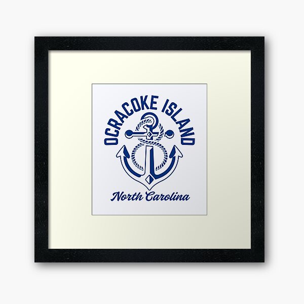 Item preview, Vintage-Style Ocracoke Island North Carolina Anchor - Navy designed and sold by TimelessLocales.