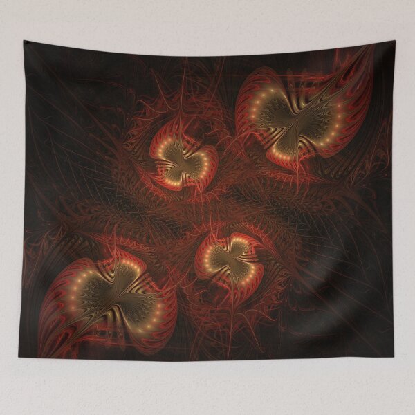Item preview, Inferno Bloom: The Embered Petals of Fractal Flame designed and sold by bloorose.