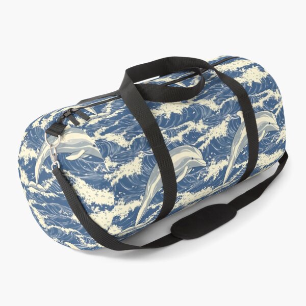 Item preview, Minimalist Dolphins Swimming in Ocean Waves designed and sold by VoyteksDesigns.
