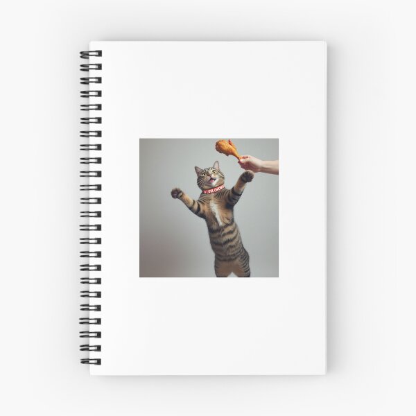 Item preview, Kitty Loves Fried Chicken designed and sold by Coolkittystuff.