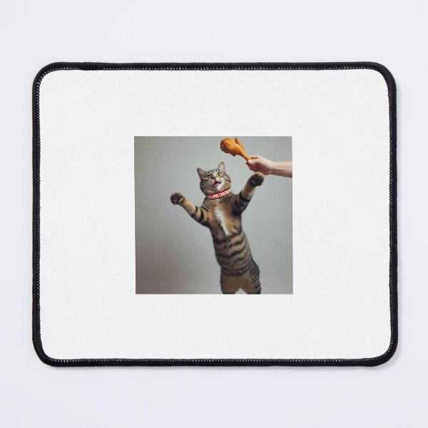 Item preview, Kitty Loves Fried Chicken designed and sold by Coolkittystuff.
