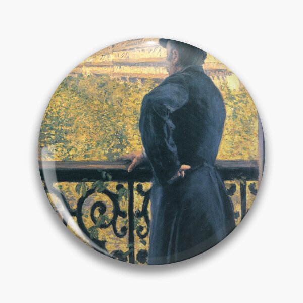 Item preview, Man on a Balcony Boulevard Haussmann by Gustave Caillebotte designed and sold by Edelweiss-.