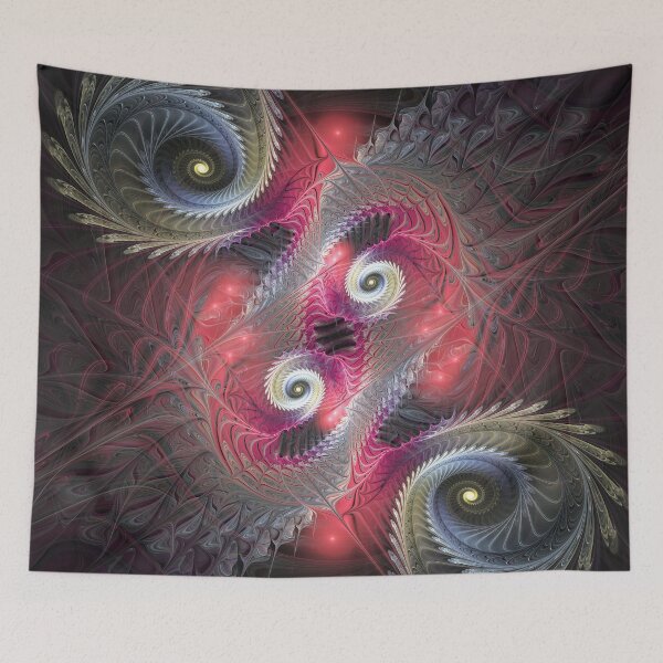 Item preview, Dual Helix Bloom: The Fractal Dance of Spiraling Light designed and sold by bloorose.