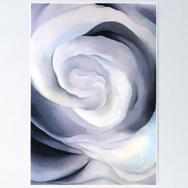 Item preview, Georgia O'Keeffe - Abstraction White Rose designed and sold by HueWave2.