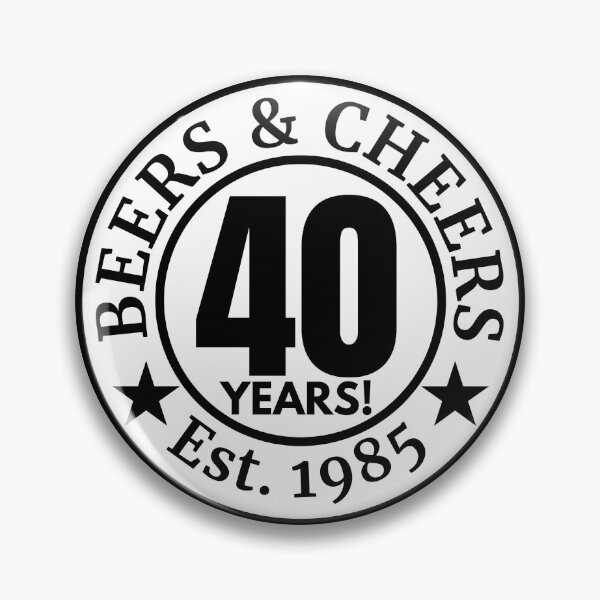 Item preview, Beers and Cheers 40 | 40th Birthday Celebration | Vintage 1985 Anniversary Design designed and sold by highflycrafts.