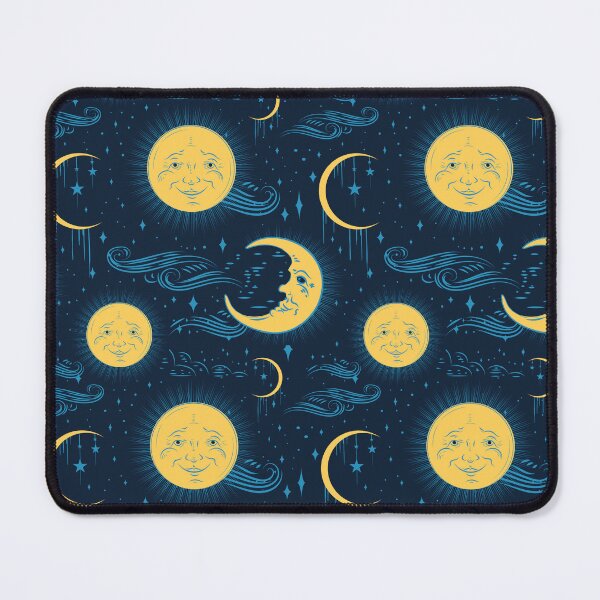 Item preview, Celestial Sun and Moon with stars repeating pattern designed and sold by Jdawnink.