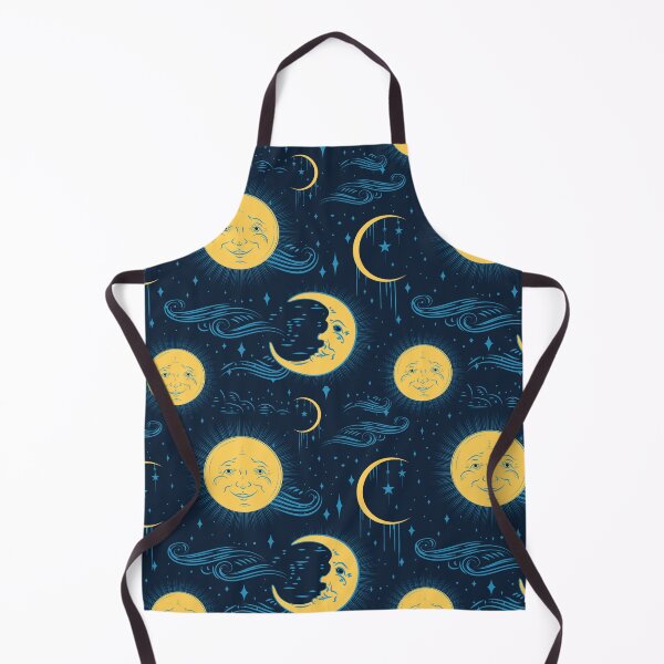 Item preview, Celestial Sun and Moon with stars repeating pattern designed and sold by Jdawnink.
