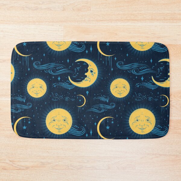 Item preview, Celestial Sun and Moon with stars repeating pattern designed and sold by Jdawnink.